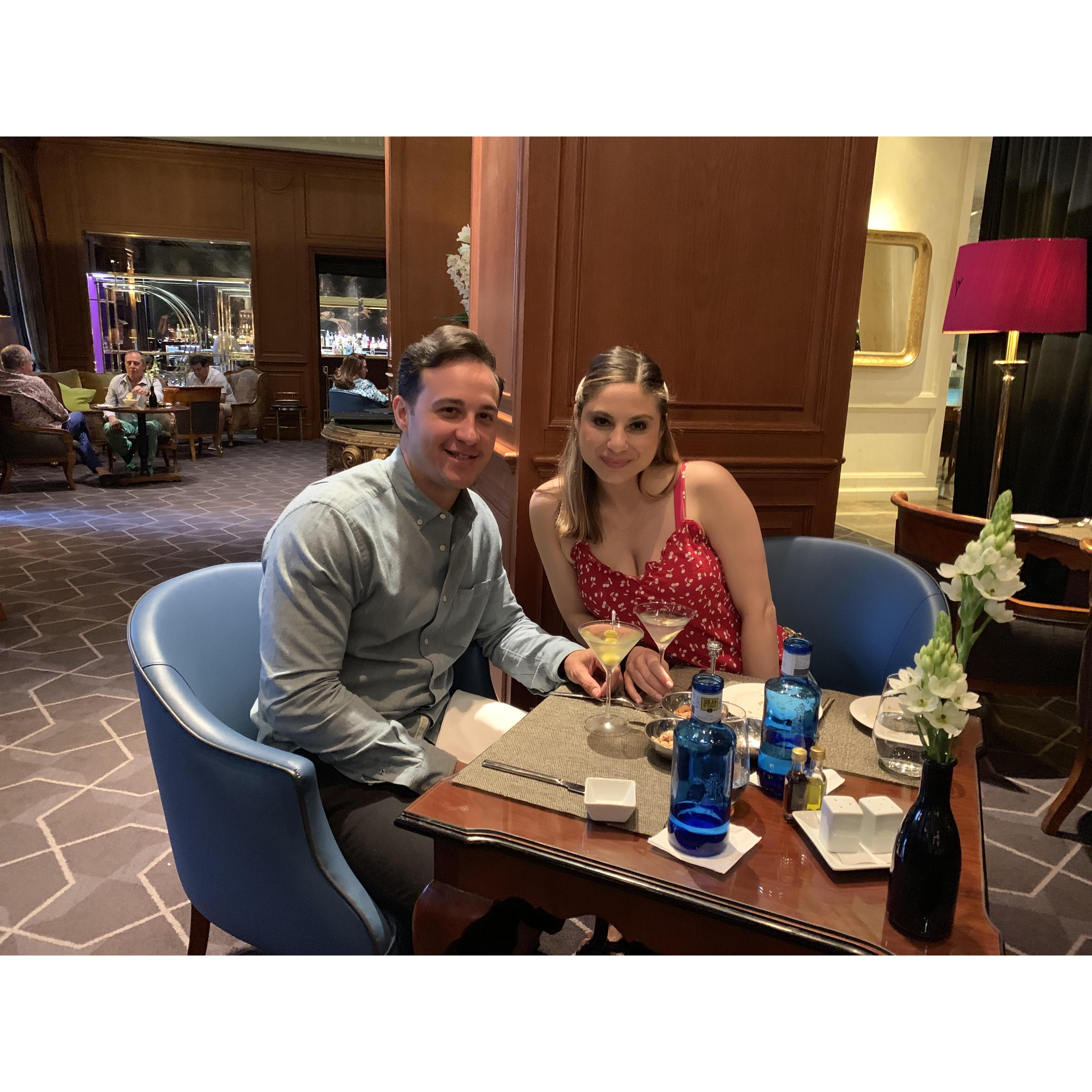Dinner in Madrid, Spain