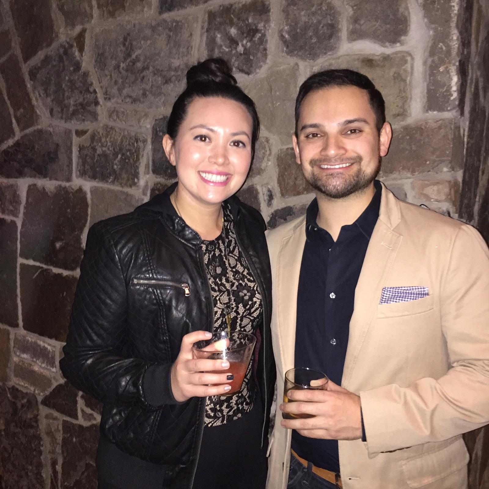 Linds and I celebrating a good night out on Rainey Street