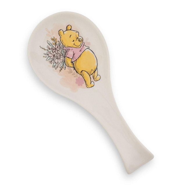 Silver Buffalo Disney Winnie the Pooh Floral Ceramic Spoon Rest Holder