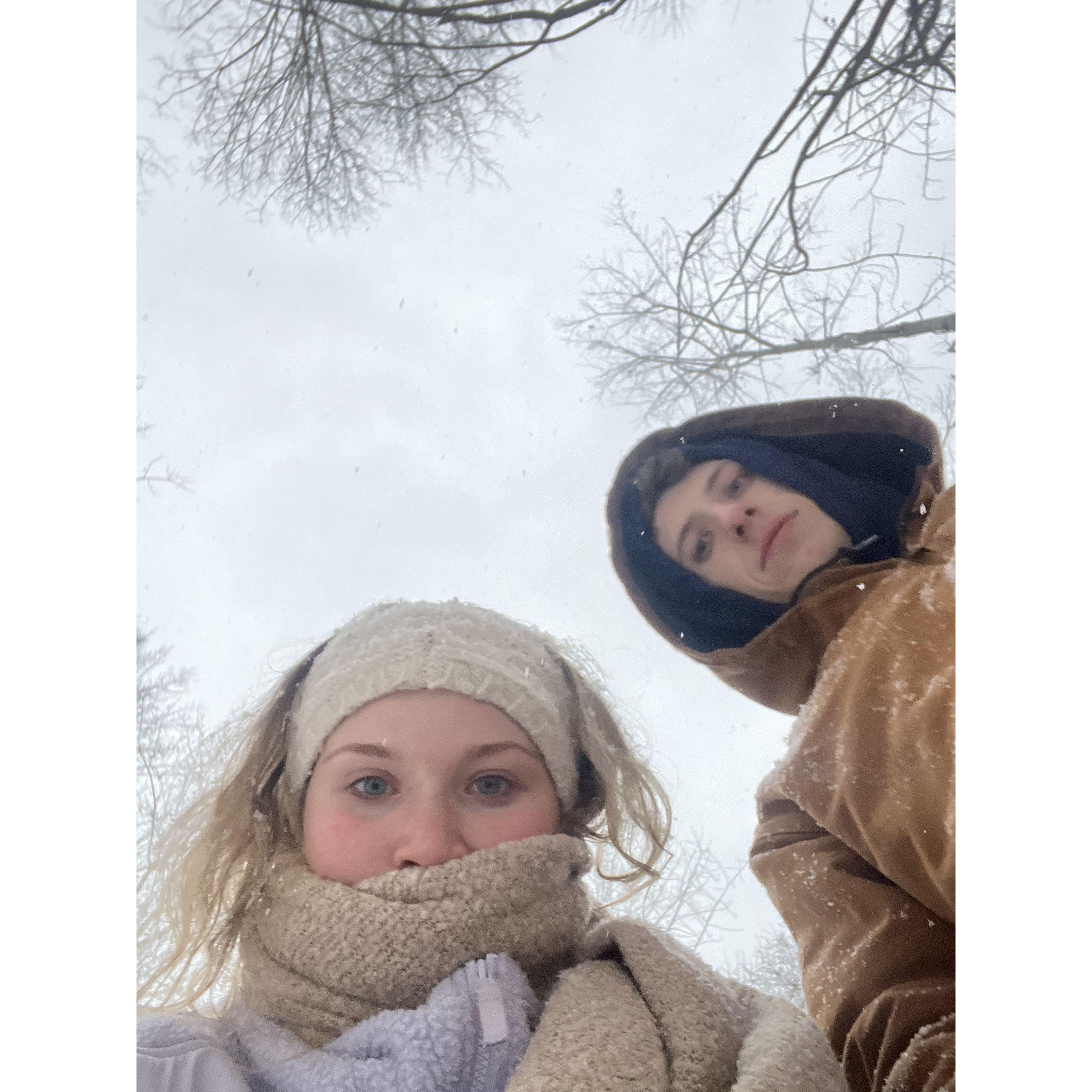 Snow days at the new house.