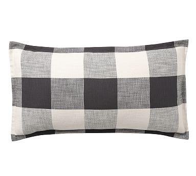 Bryce Buffalo Check Sham, King, Charcoal
