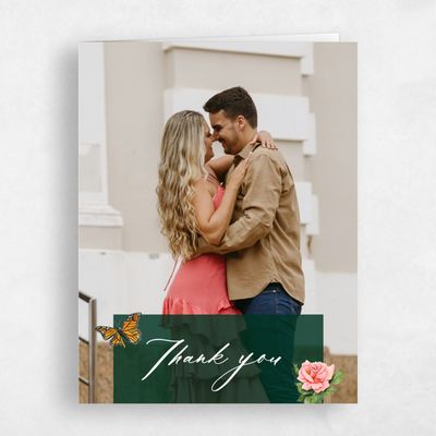 Dark Forest, Green Wedding Thank You - Eterno Photo