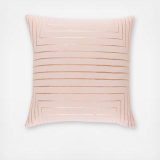 Crescent Striped Throw Pillow