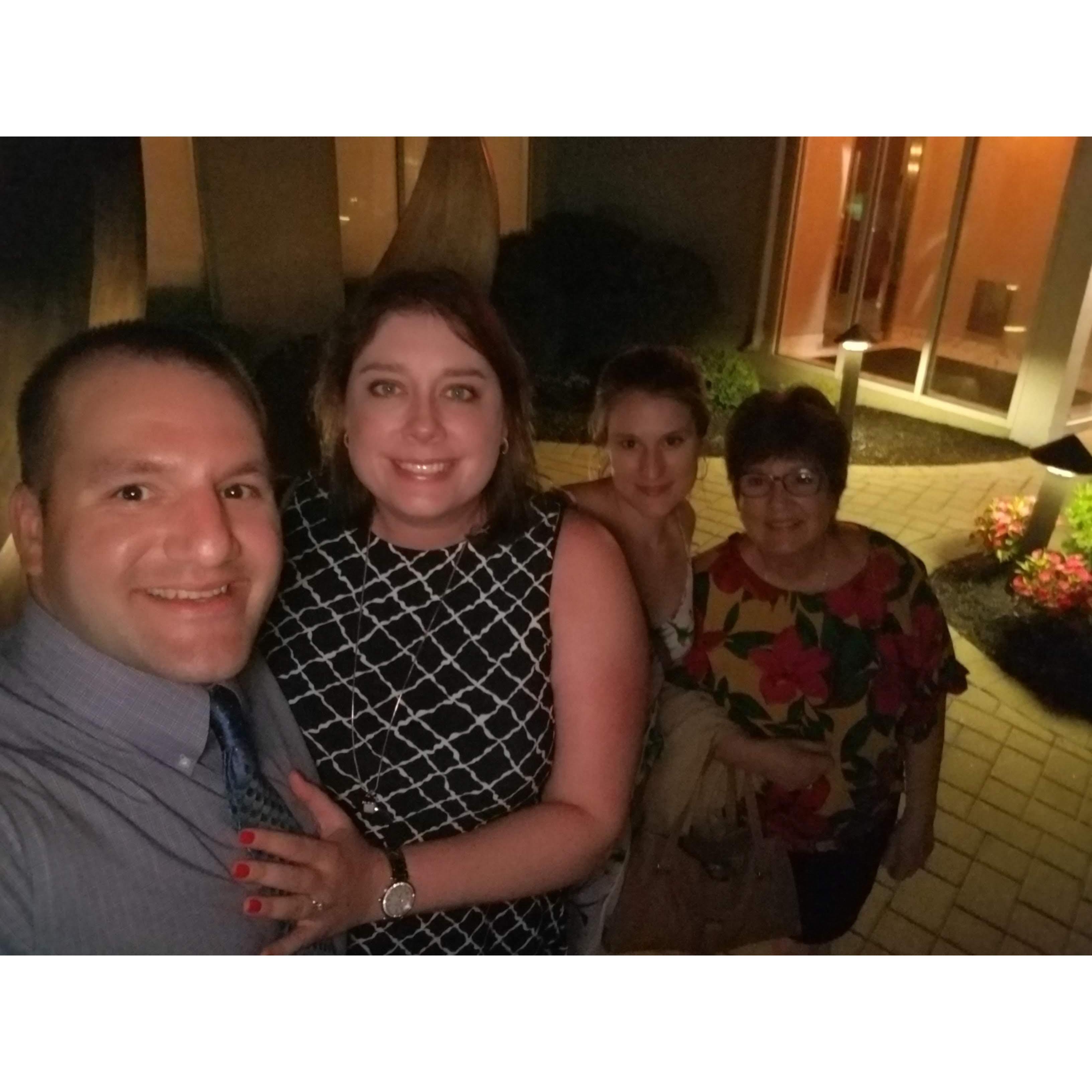 First Ambrosi family photo after the ring!