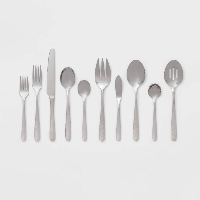 45pc Millinocket Flatware Set Silver - Threshold™