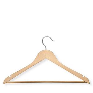 Honey Can Do Wood Nonslip Maple-Finish Hangers, Set of 24