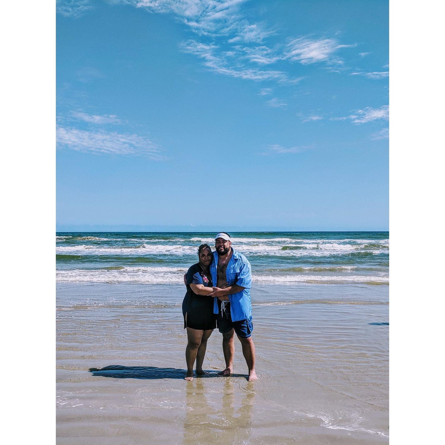 The day of the proposal in the beautiful Port Aransas, TX