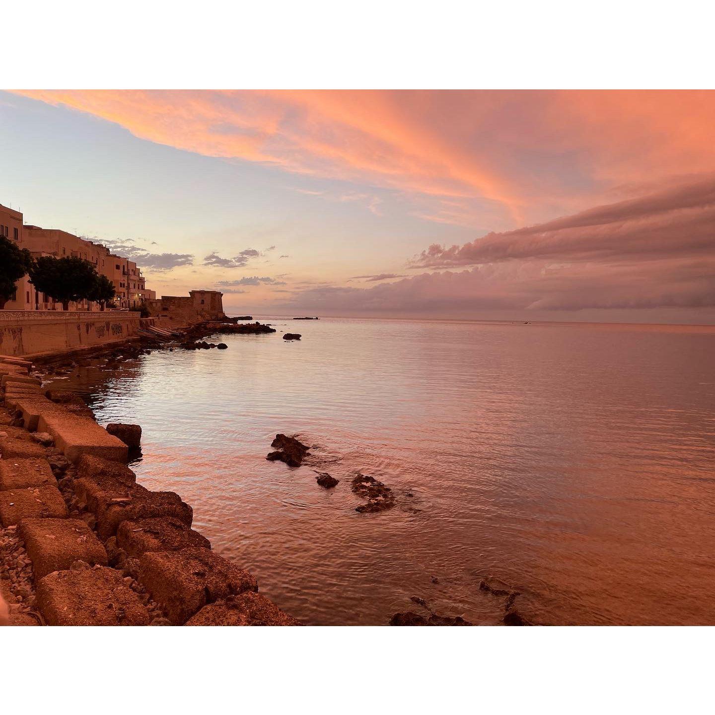 Trapani coast and Ligny tower