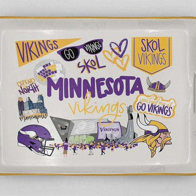Proformance Home NFL Loco Fan Large Serving Tray w/Handles