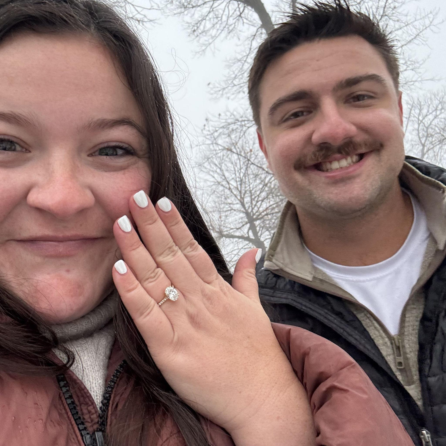We got engaged at the same park in Cologne MN that we used to meet at during Covid.