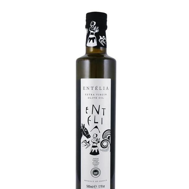 Entelia Extra Virgin Olive Oil from Crete, Greece, 16.9 fl oz (500ml)
