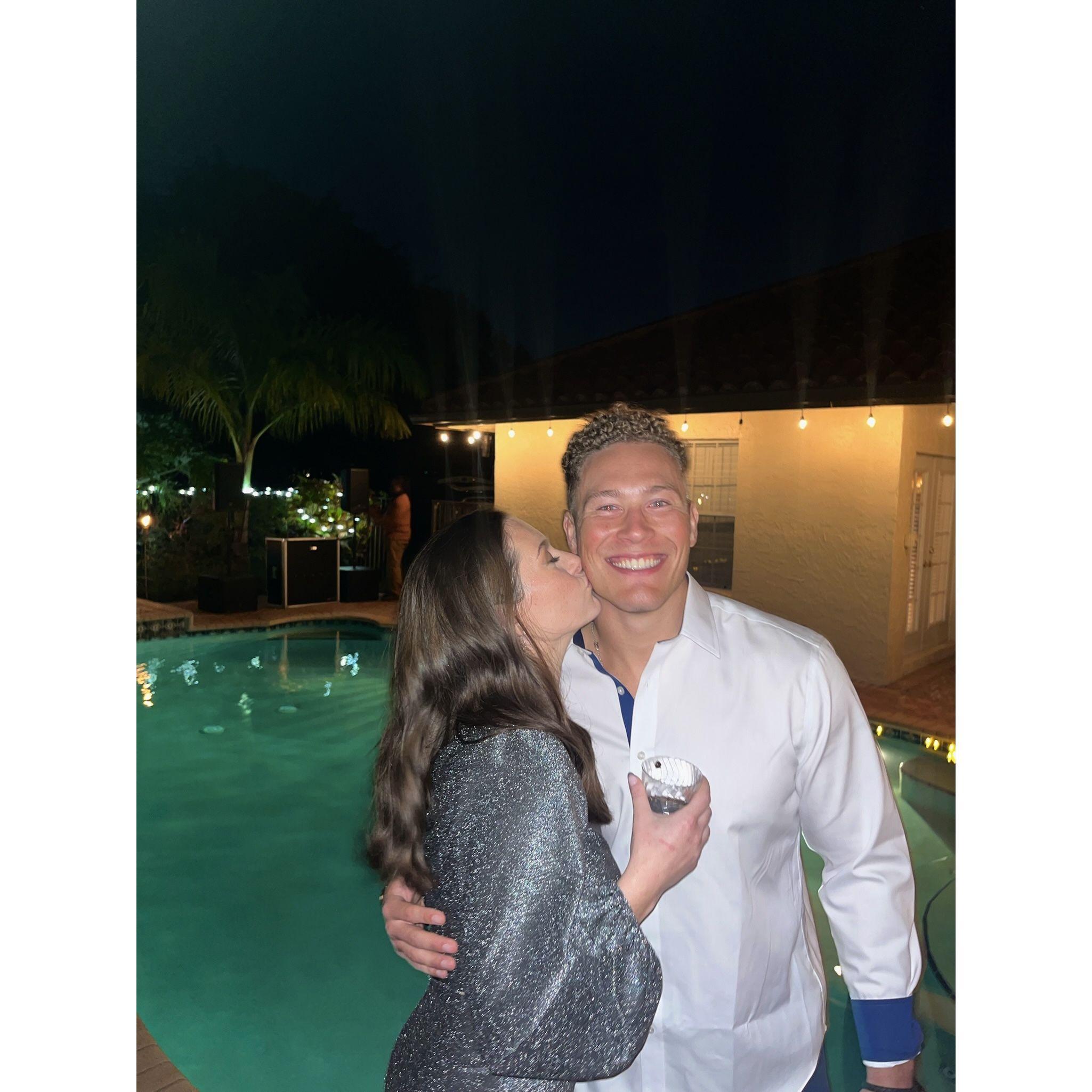 Allison's parents threw an engagement party for Kyle and Allison on New Years Eve 2023. Surrounded by family and friends, this was truly one of the best nights of their lives!