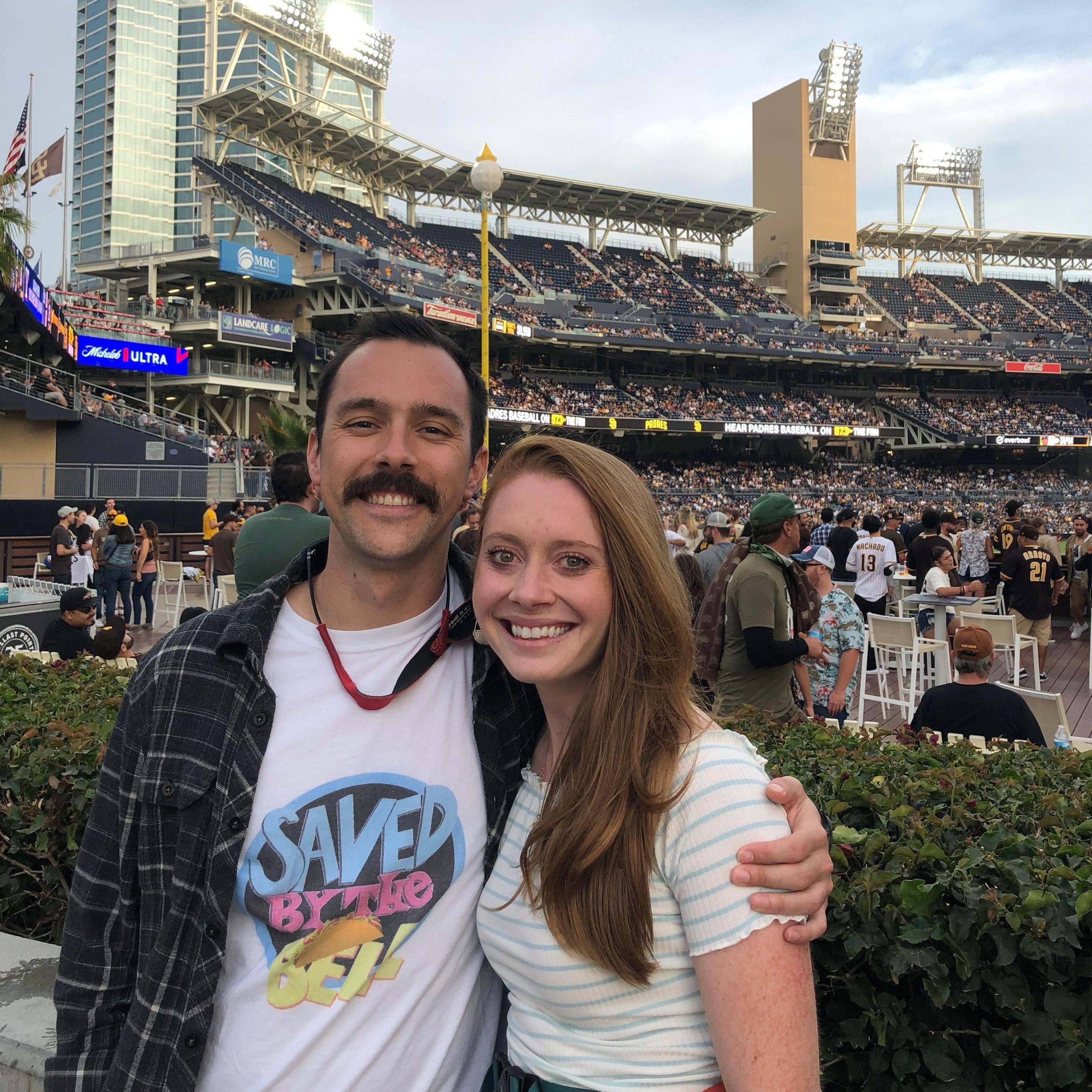Found this mustached-man at Petco Park.