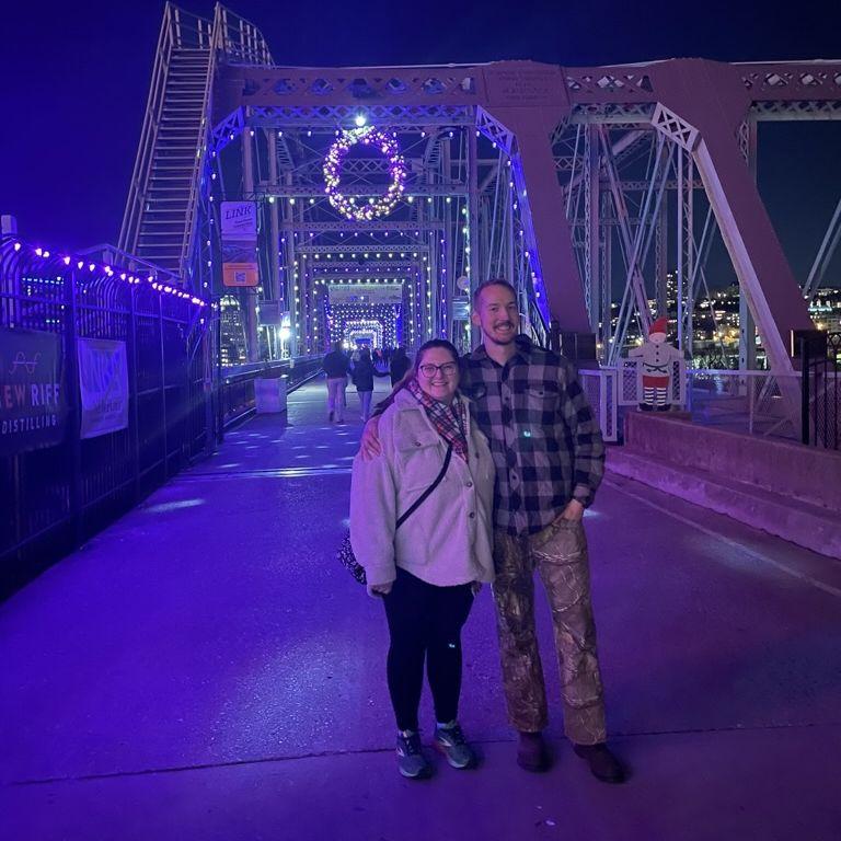 First time seeing the tree lighting at Newport on the Levy! Afterwards walking across the Purple People Bridge <3
11-18-2023
