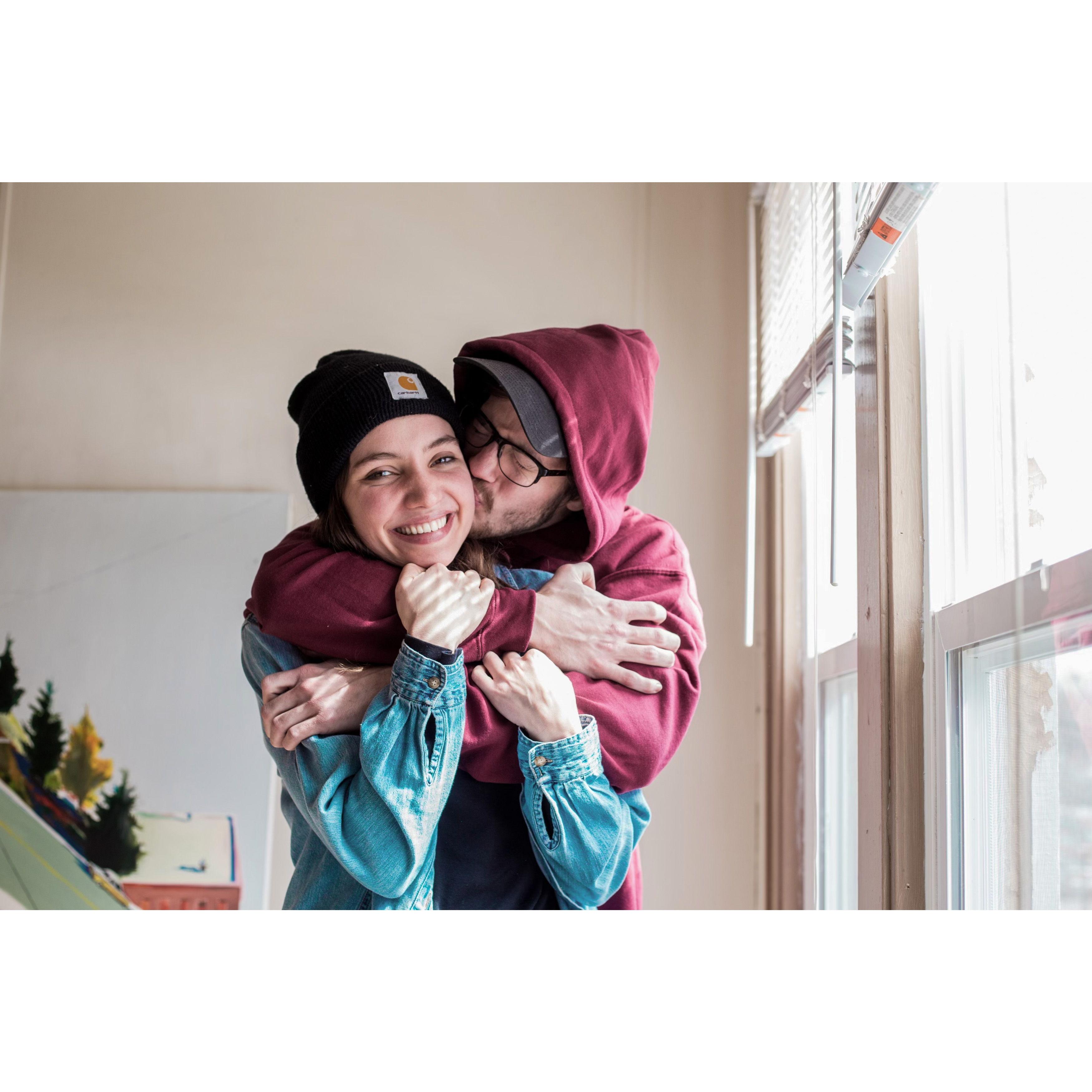 Winter of 2017 in Goshen. (Goshen felt like home to both of us).