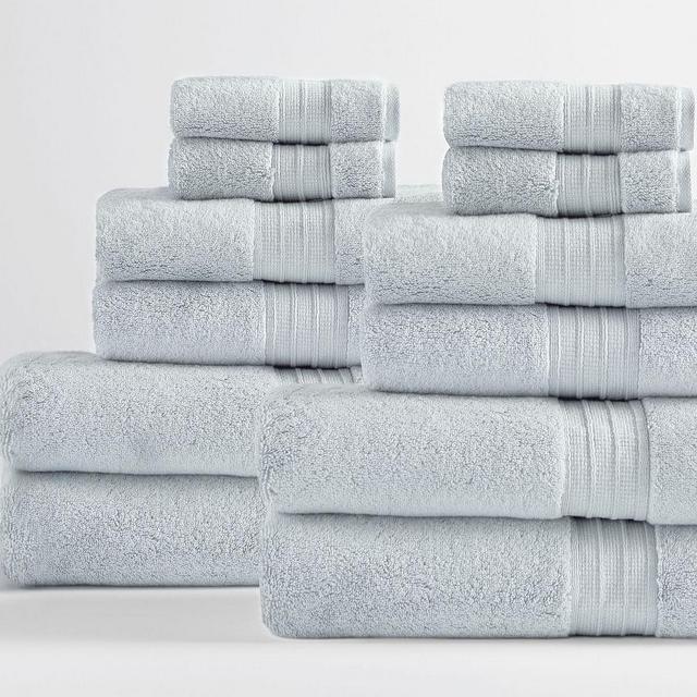 Porcelain Blue Hydrocotton Organic Bath/Hand/Washcloth, Set of 12