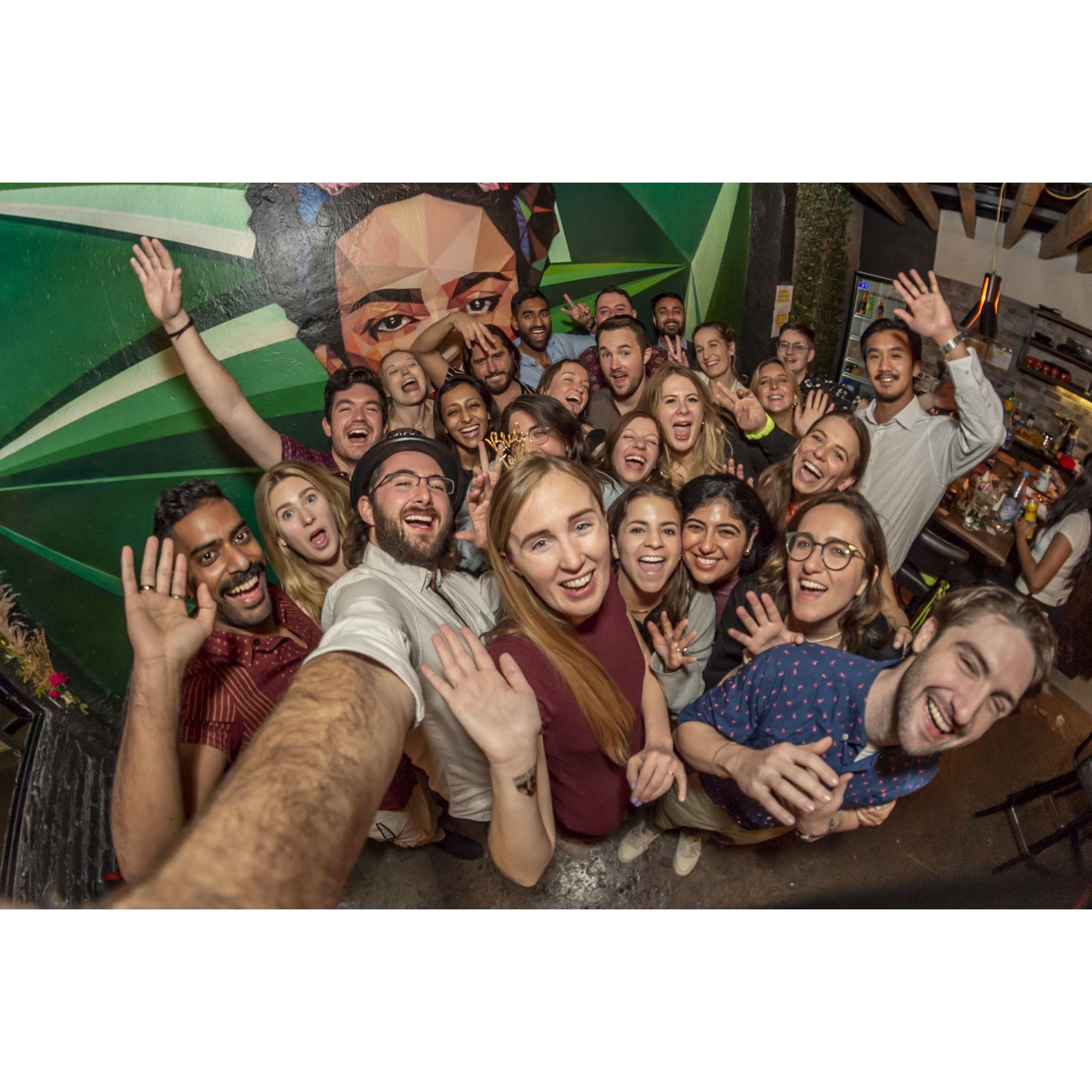Our wonderful friends at our engagement in Mexico City.