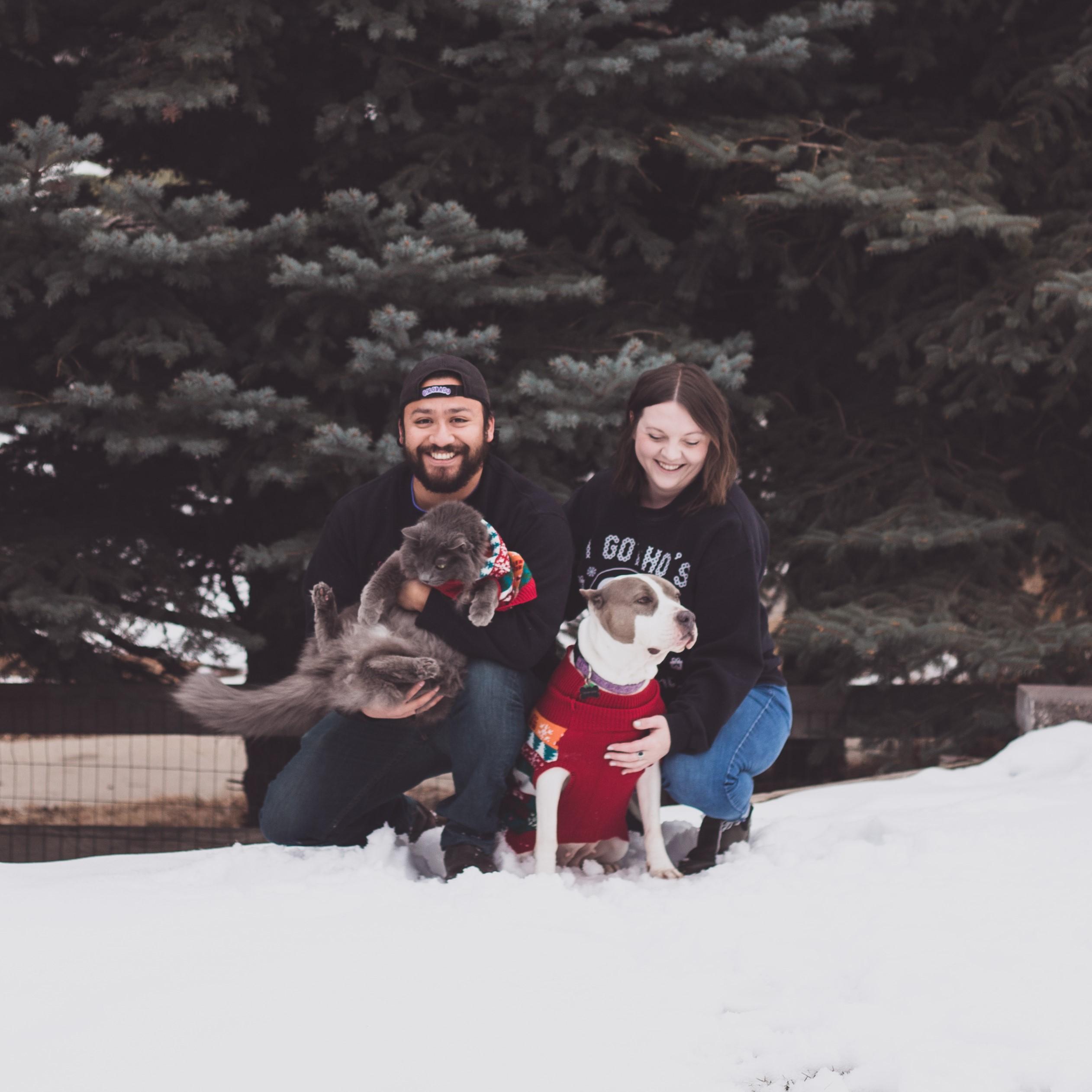 Our first family Christmas card.