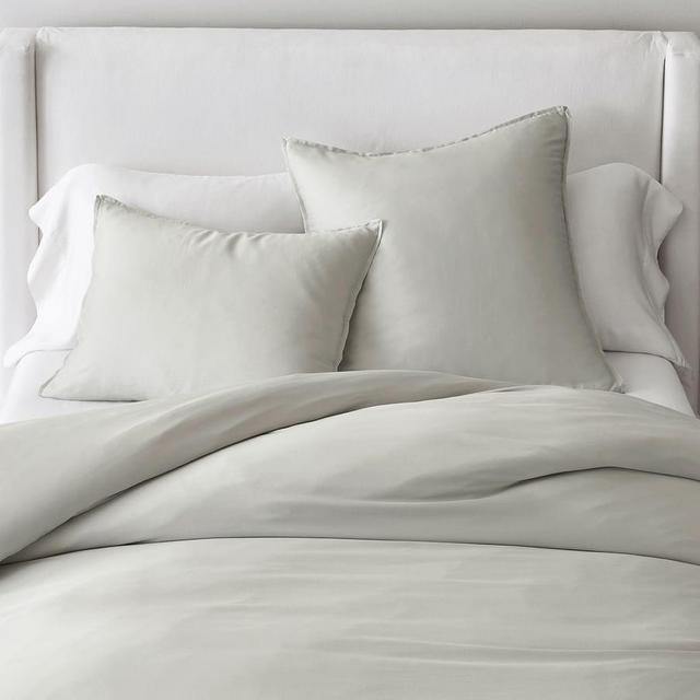 Soft Gray Casual TENCEL™ Duvet Cover, King/Cal. King