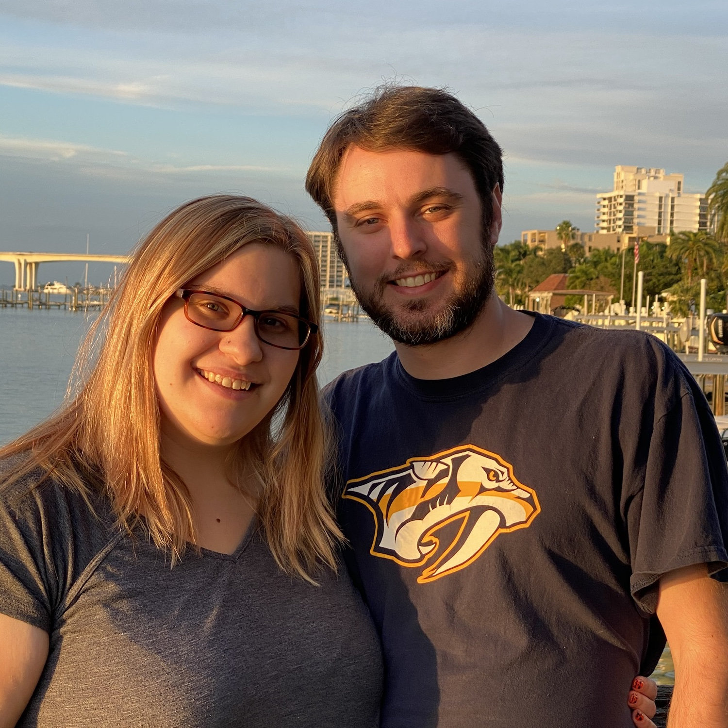 Our first vacation together which was Florida!