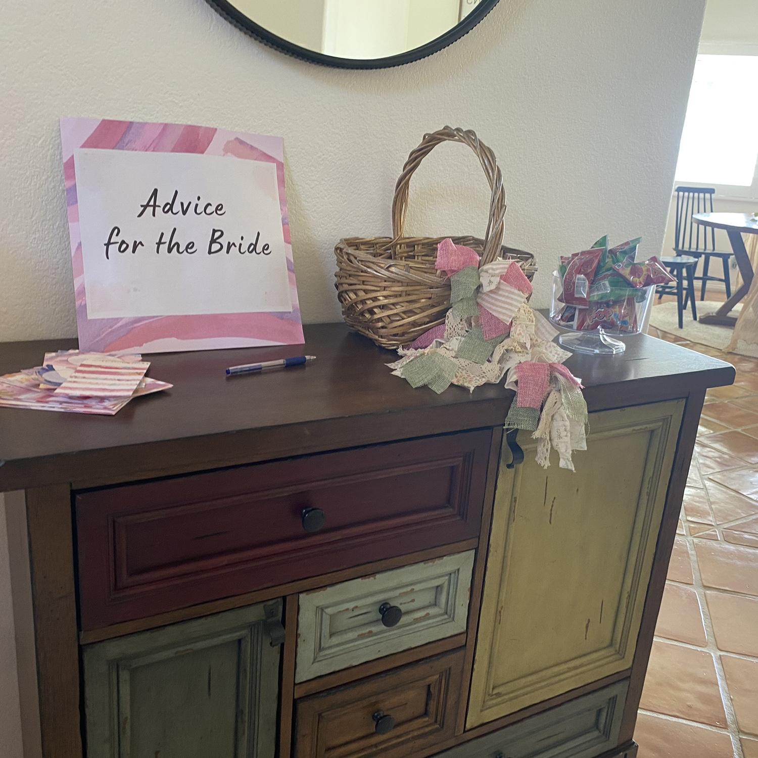 They left very kind notes and cards and beautiful, thoughtful gifts! -Church Shower-