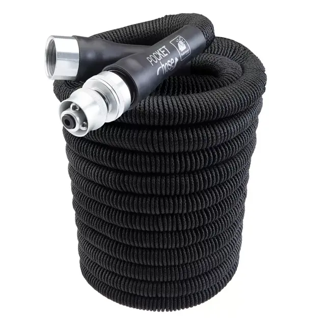 Silver Bullet 75-Foot Pocket Hose in Black