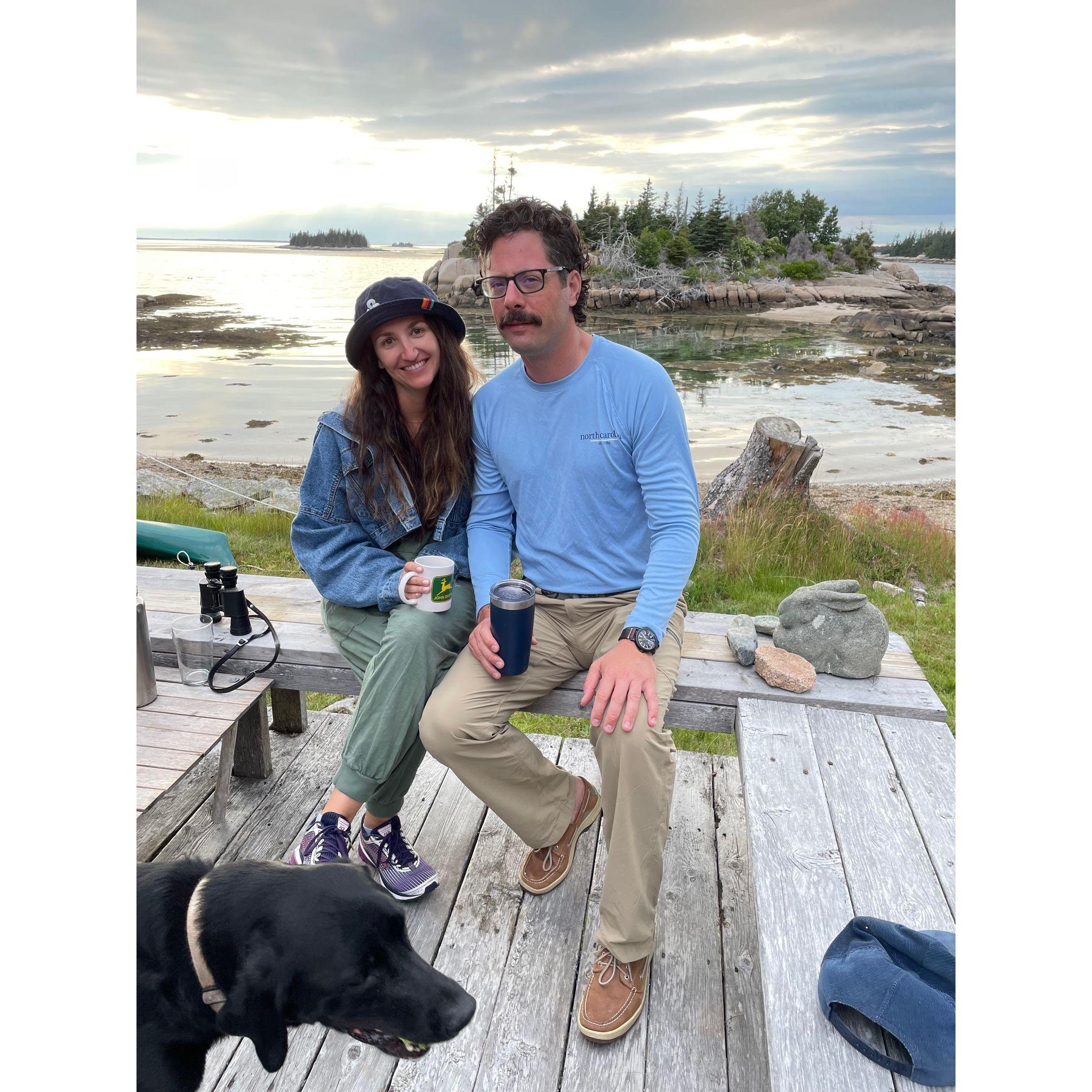 September 2020, First time for Stephanie on Burnt Island in Maine.