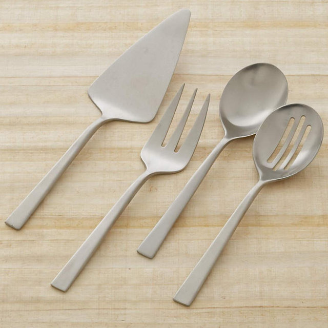 Clark Satin 4-Piece Serving Set