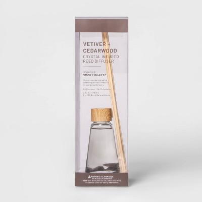 2.7 fl oz Oil Diffuser with Smoky Quartz - Vetiver &#38; Cedarwood - Project 62&#8482;