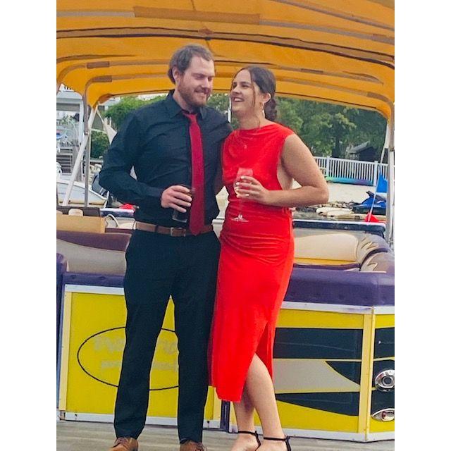 Our first wedding together. We danced the night away.