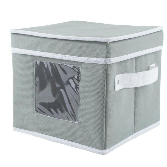 Dessert Plate Dishware Storage Box in Grey