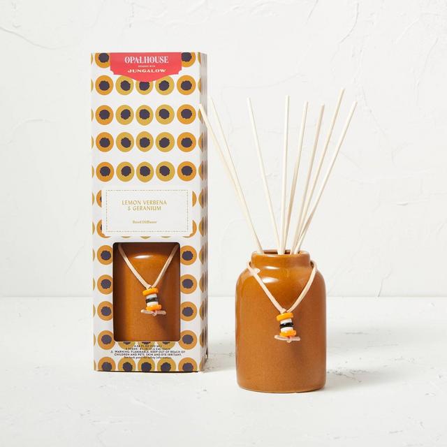 120ml Lemon Verbena Ceramic Reed Diffuser Yellow - Opalhouse™ designed with Jungalow™