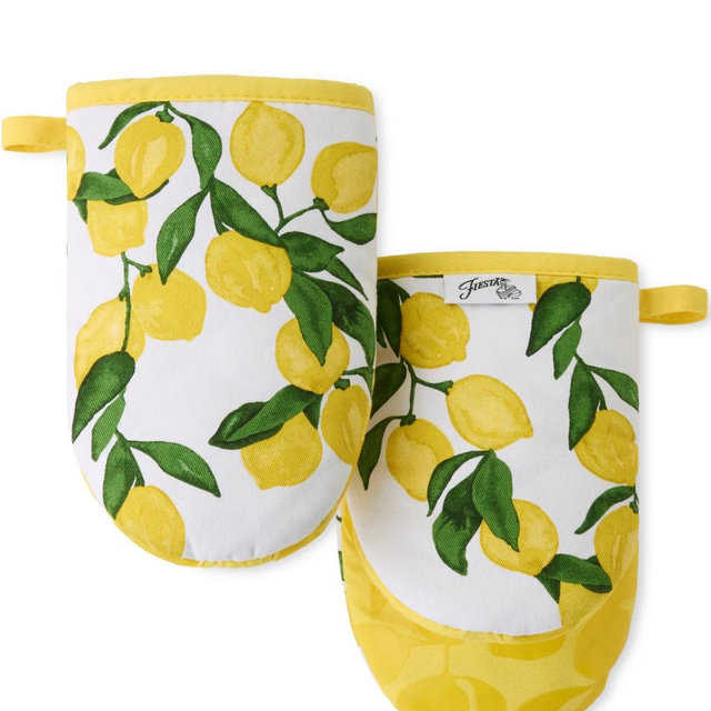 Fiesta Lemon Vine 4-Pack Oven Mitt Set