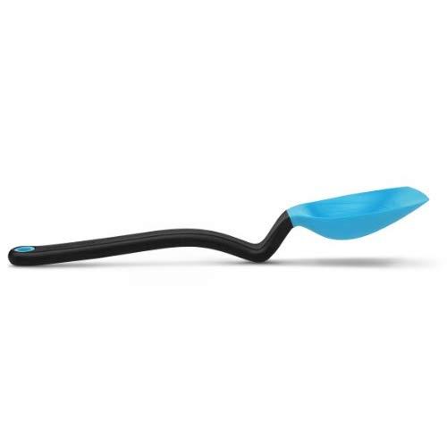 Dreamfarm Supoon - Silicone Sit Up Scraping Spoon with Measuring Lines (Blue)