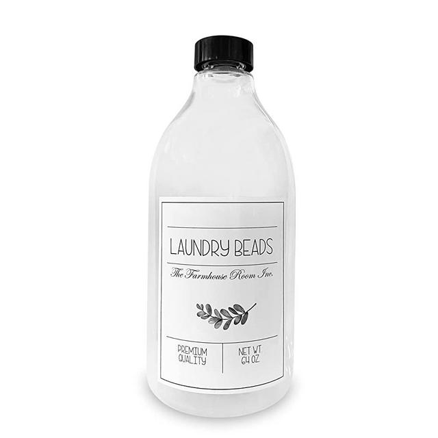 The Farmhouse Room Inc.1/2 Gallon Bottles for Laundry Scent Booster Beads(64oz.) BPA Free & PET Plastic Laundry Bead Dispenser w/Waterproof Labels…