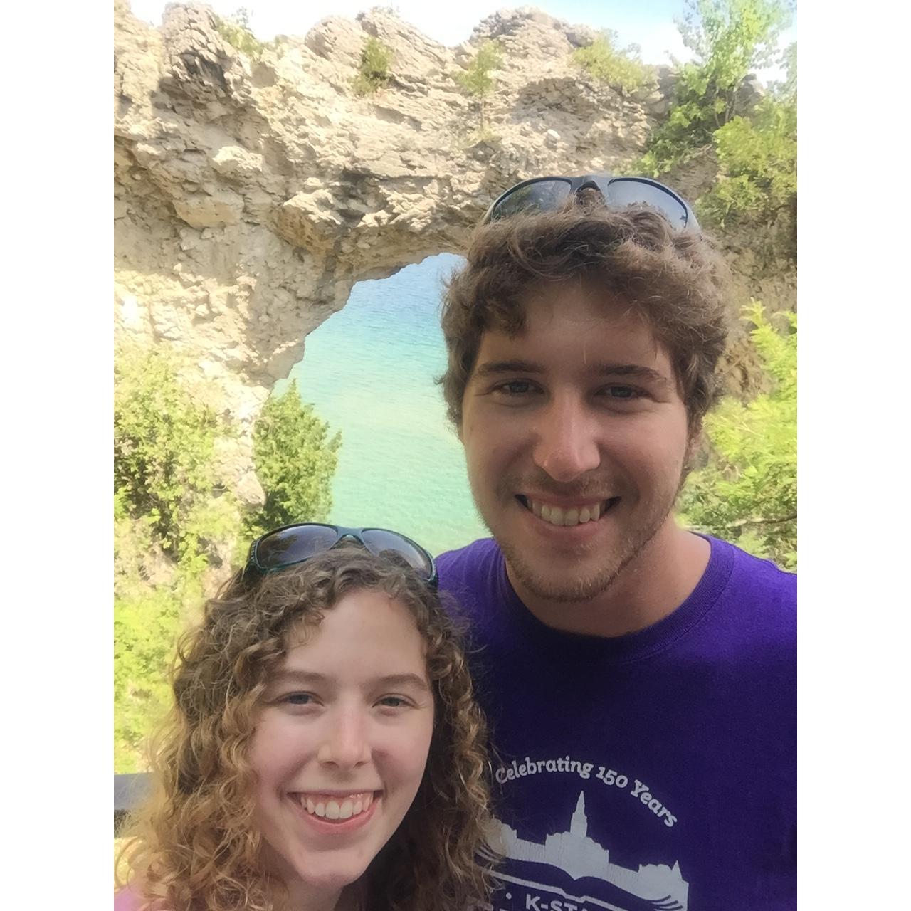 Lindsey took Chase to Mackinac Island during the summer break from grad school after 1st year.