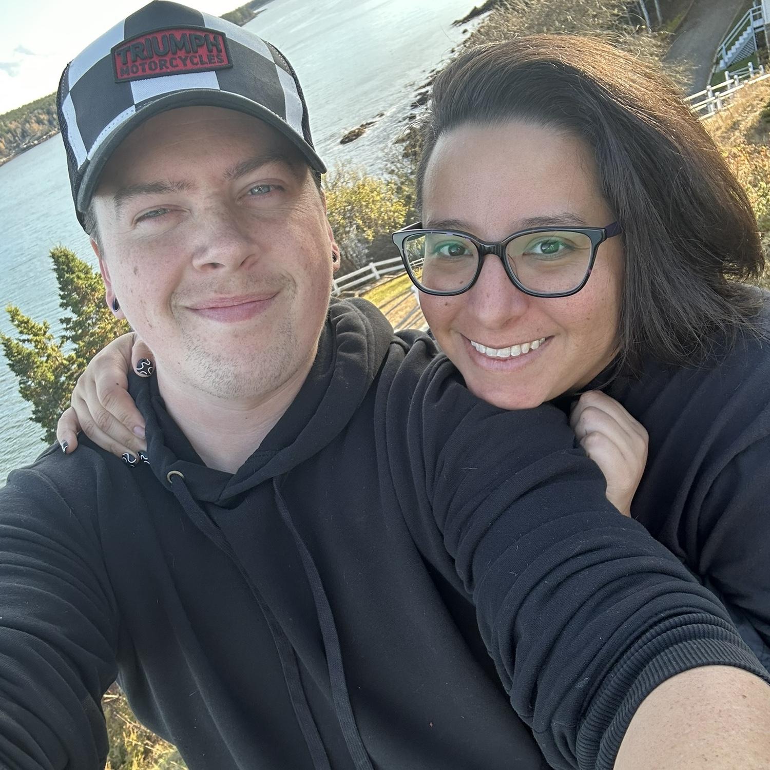 First picture after getting engaged! Acadia, ME.