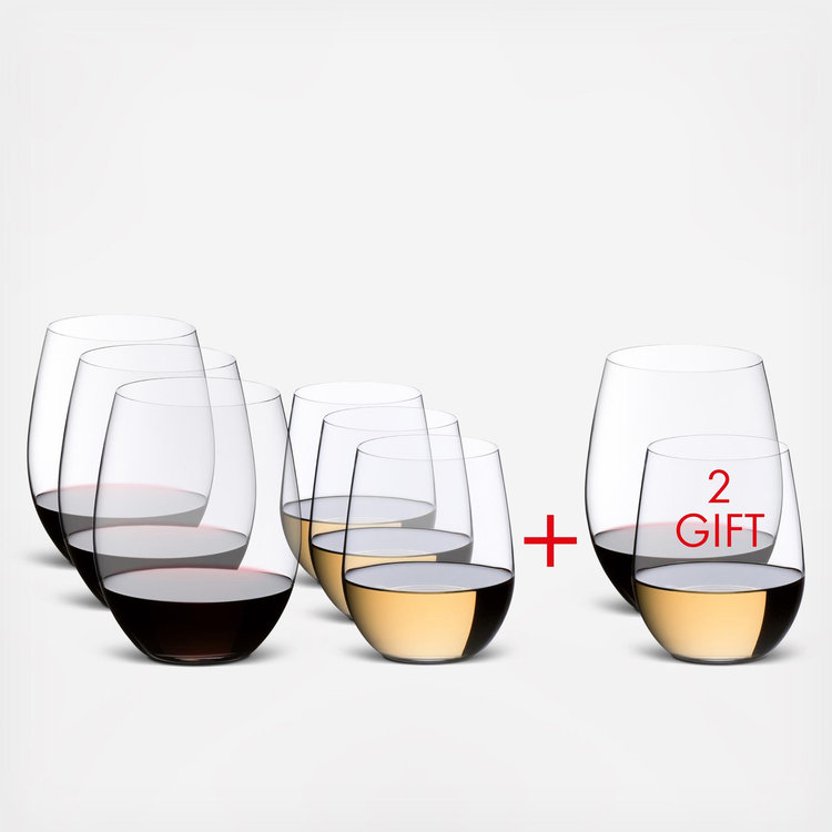 Riedel, O Mixed 8-Piece Wine Glass Set | Zola