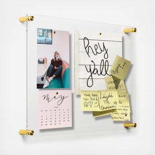 Rectango Easy Change Memo Board + Magnet Wall Frame