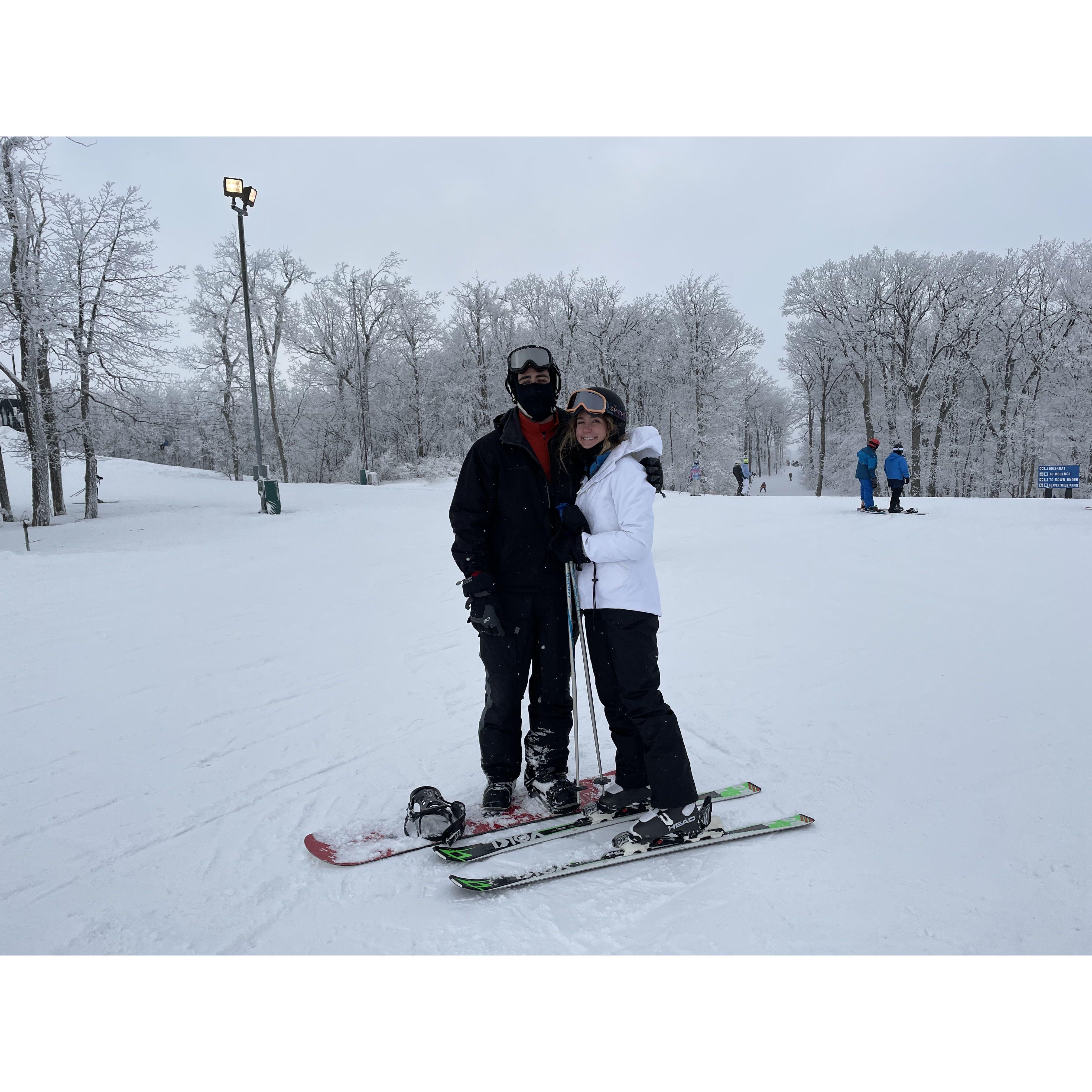 Skiing in Deep Creek