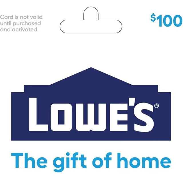 Lowe's Physical Gift Card - $100