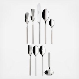 New Wave 64-Piece Flatware Set, Service for 12