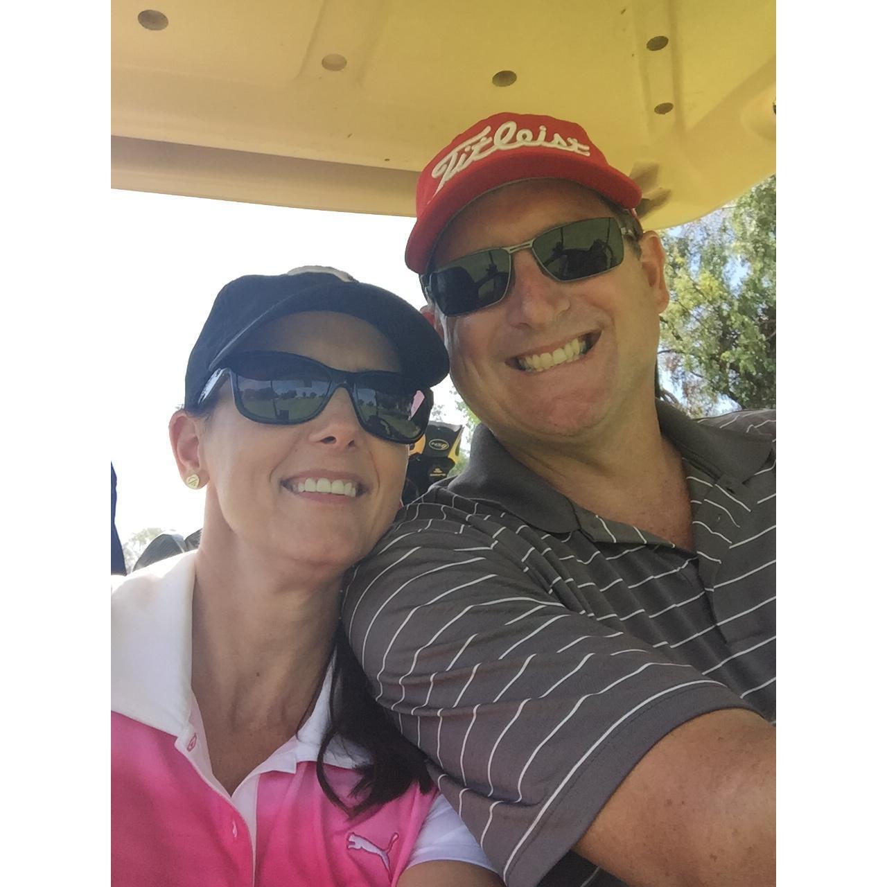Golfing