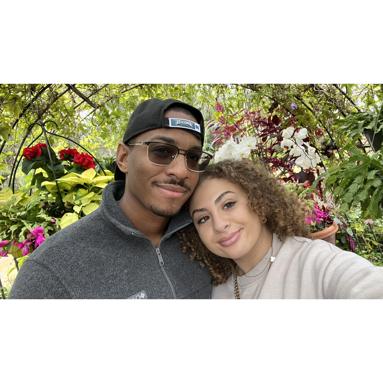 Olivia and Leroy are regulars at the local botanical garden