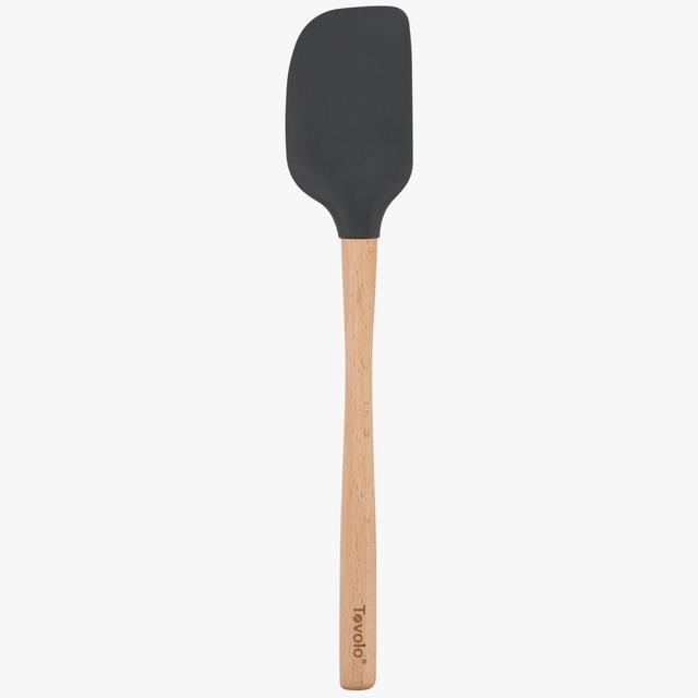 Tovolo Flex-Core ® Charcoal Silicone Spatula with Wood Handle