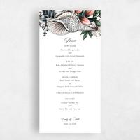 Pink Wedding Menu - Oahu