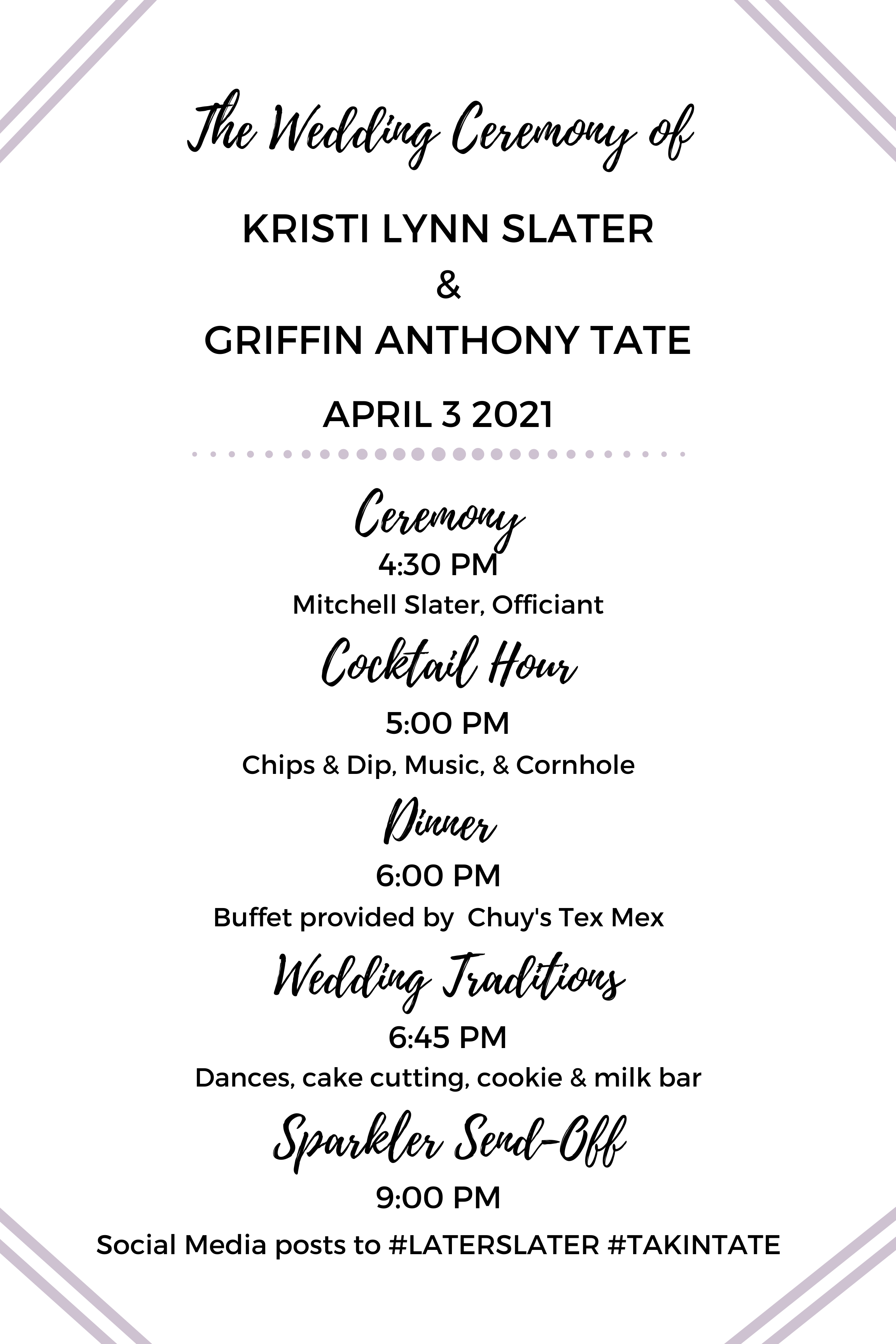The Wedding Website of Kristi Slater and Griffin Tate