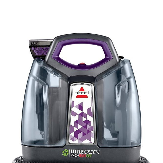 BISSELL Little Green Proheat Portable Deep Cleaner/Spot Cleaner and Car/Auto Detailer with self-Cleaning HydroRinse Tool for Carpet and Upholstery, Purple