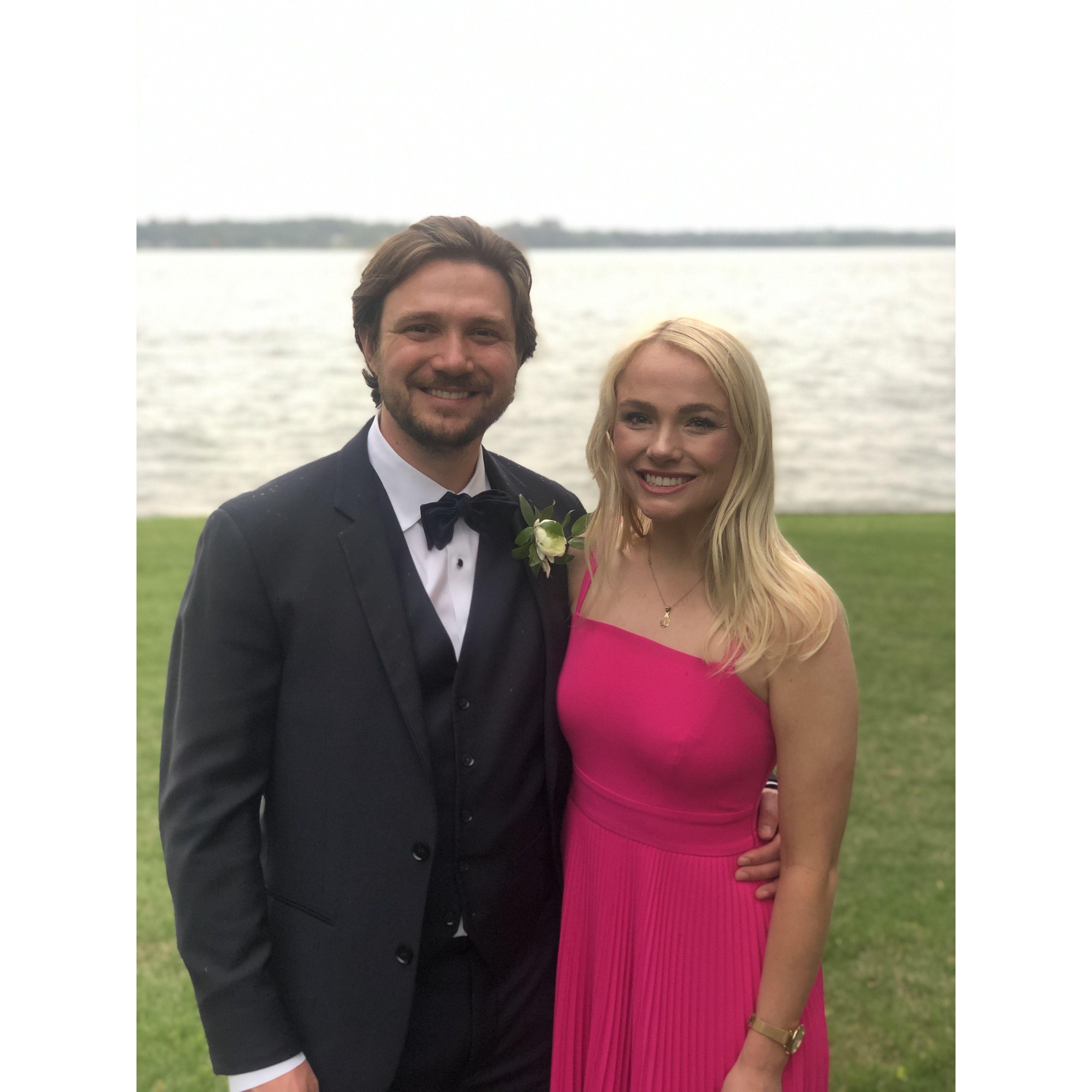Our first wedding together in May 2021!