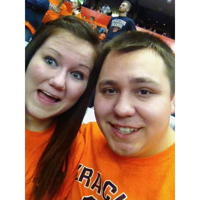 Winter 2013, Syracuse Carrier Dome
Our first SU Basketball game together (we look so young!)